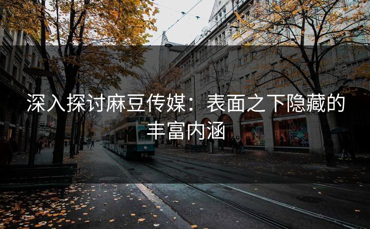 深入探讨麻豆传媒：表面之下隐藏的丰富内涵  第1张