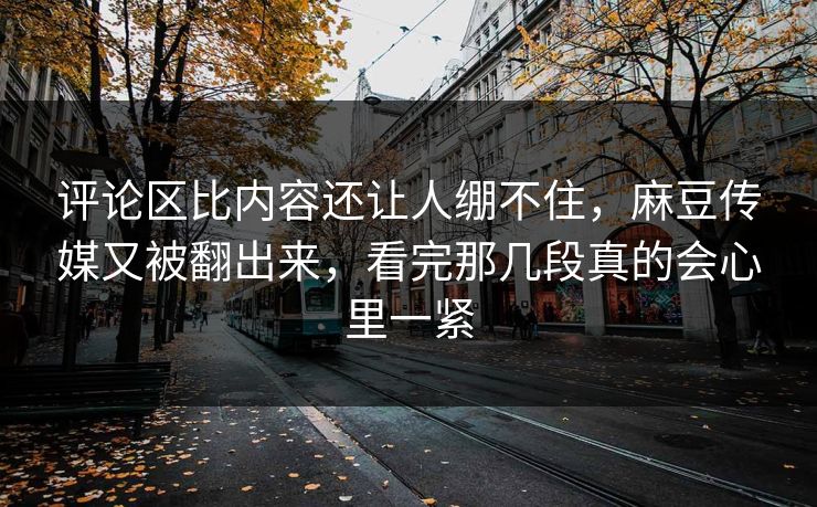 评论区比内容还让人绷不住,麻豆传媒又被翻出来,看完那几段真的会心里一紧 第1张 评论区比内容还让人绷不住,麻豆传媒又被翻出来,看完那几段真的会心里一紧 第1张