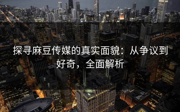 探寻麻豆传媒的真实面貌：从争议到好奇，全面解析  第1张